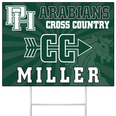 Cross Country Yard Sign