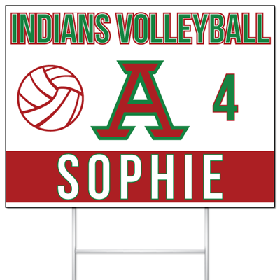 Volleyball Yard Sign