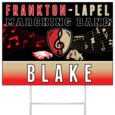 Frankton-Lapel Marching Band Yard Sign