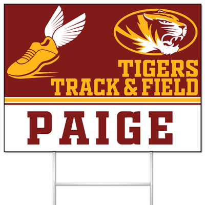 Track And Field Yard Sign
