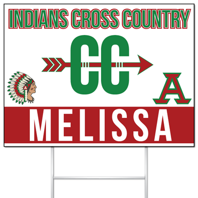 Cross Country Yard Sign