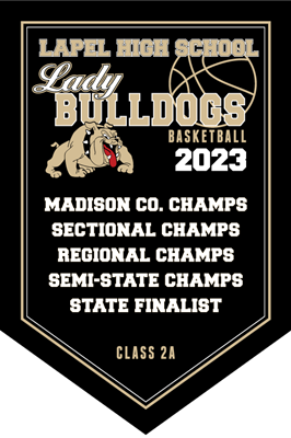 Lady Bulldogs 2023 Championship Banner