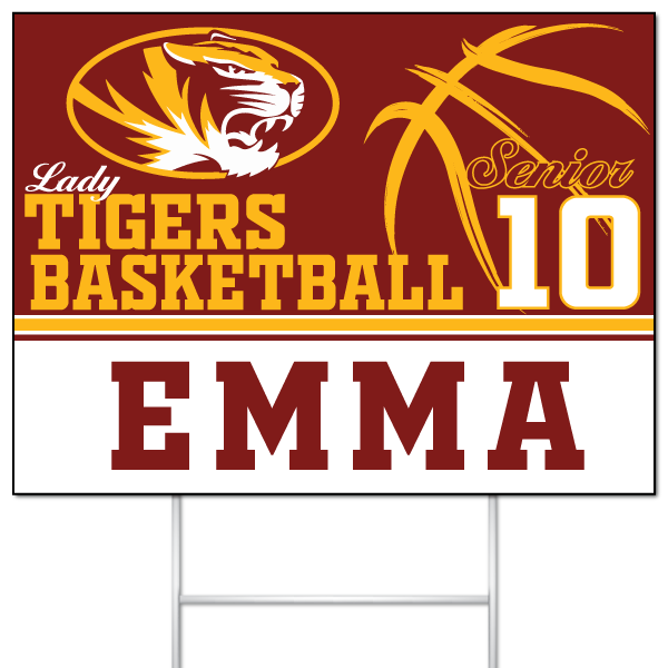 Alexandria Lady Tigers Basketball senior sign for Emma #10