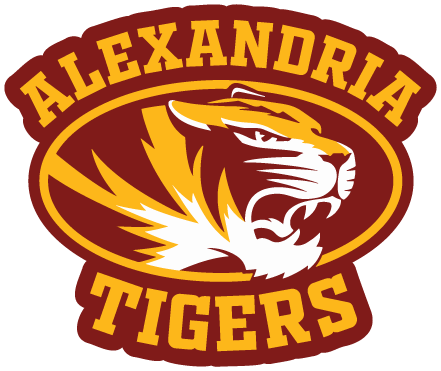Alexandria Tigers team logo decal