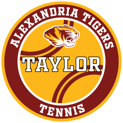 Alexandria Tigers Tennis decal for Taylor