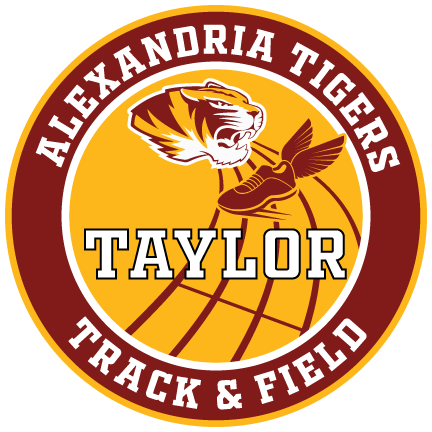 Alexandria Tigers Track & Field decal for Taylor