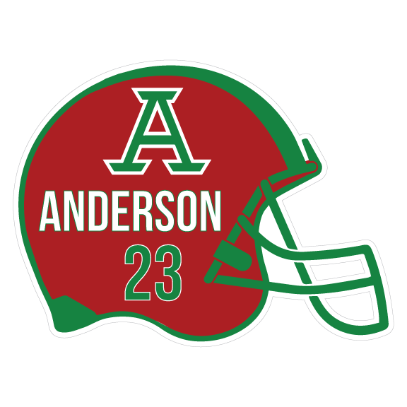 Anderson Indians football helmet decal #23