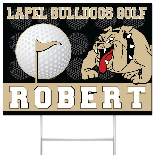 Lapel Bulldogs Robert Golf decal