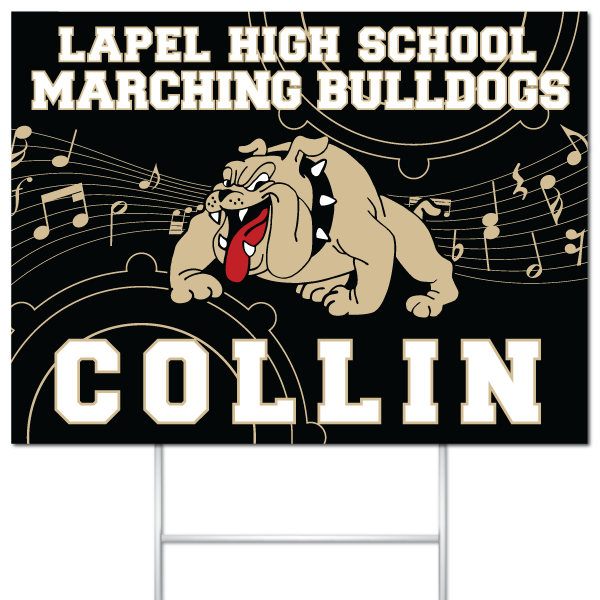 Lapel Marching Bulldogs Band decal